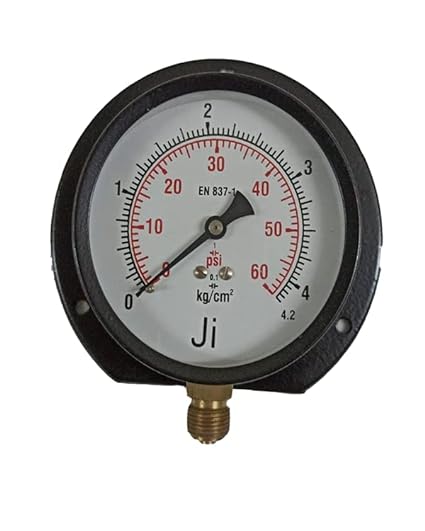 Commercial Pressure Gauge, Dial Size 4" (100 Mm), Mild Steel Powder ...