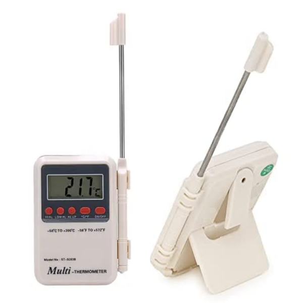 Multi Stem Portable Thermometer With External Sensing Probe - JI-134