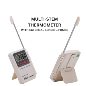Multi Stem Portable Thermometer With External Sensing Probe - JI-134