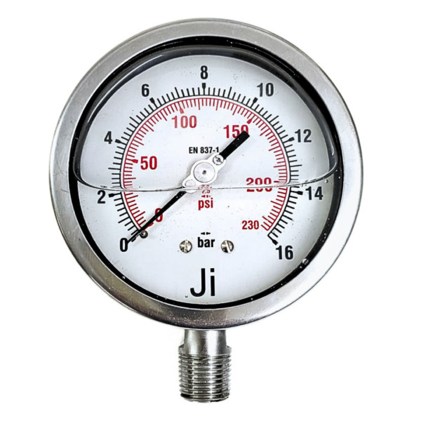 Industrial Pressure Gauge Glycerin filled - JI-IPG-2042