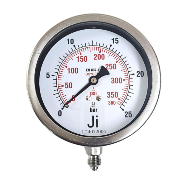 Economical Pressure Gauge For OXYGEN (USE NO OIL)